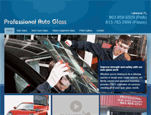 Tablet Screenshot of professionalautoglassofcenfl.com